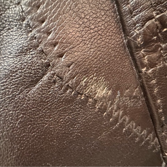 Boutique of Leathers Brown Patchwork Leather Vest Size 38 Medium - Picture 5 of 14